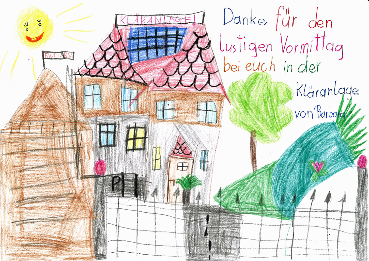 Zeichnung der Kläranlage
