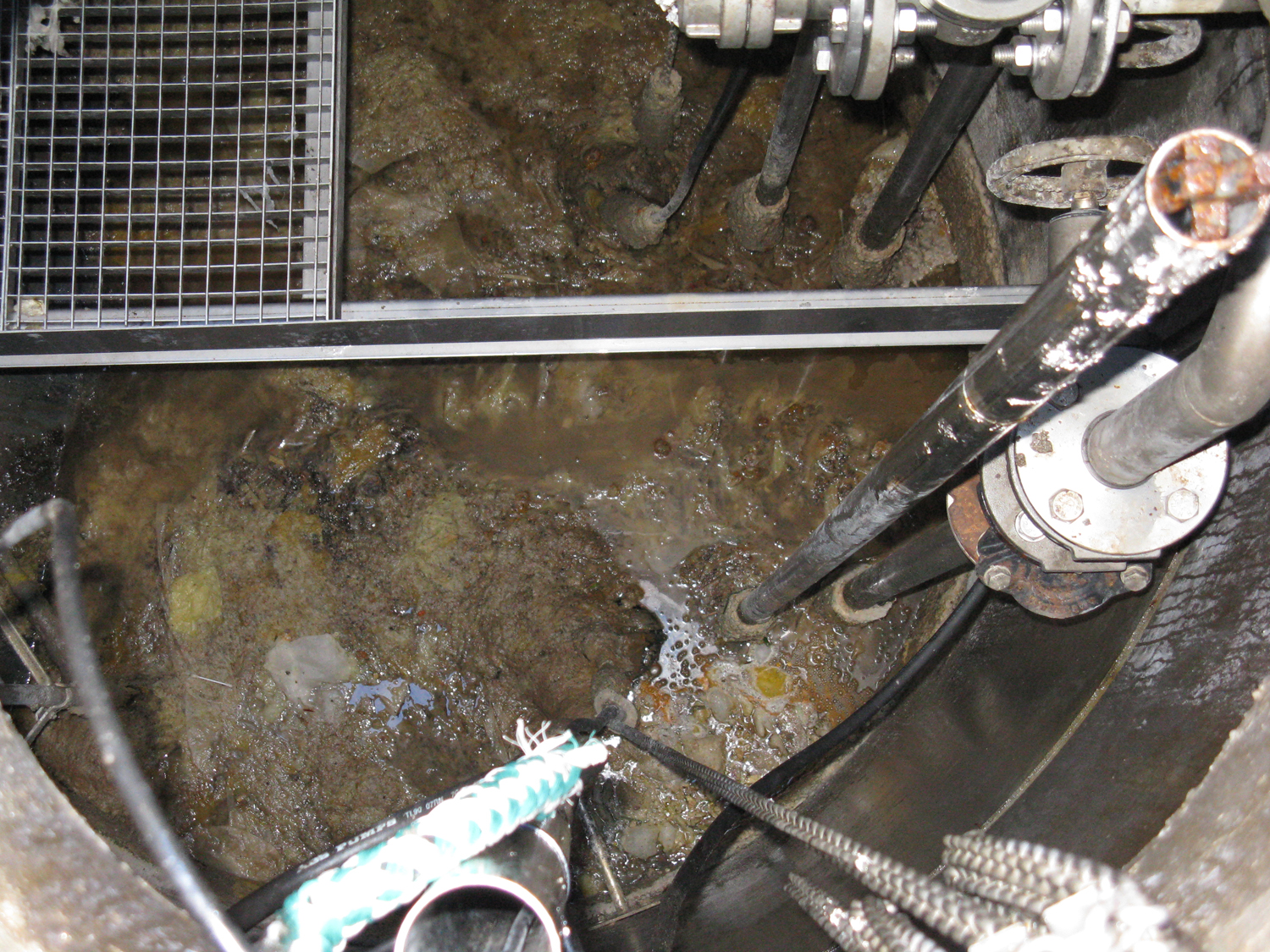 Fett im Pumpwerk