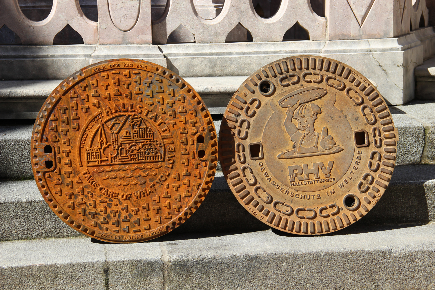 Detail der beiden Deckel